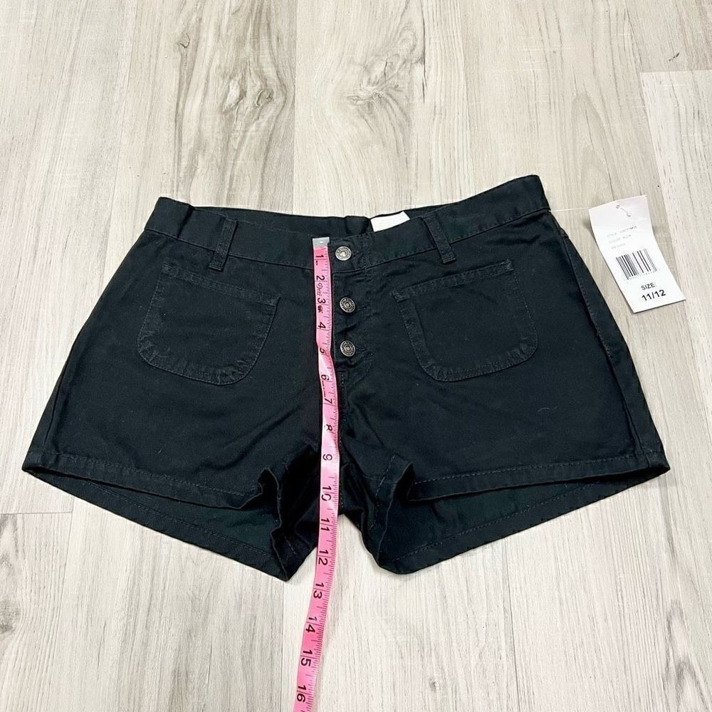 NWT vintage deadstock Y2k Jordache Black Button up Short Size 11/12 - Picture 4 of 14